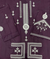 ETHNIC-2PC DHANAK EMBROIDERED SHIRT & EMBROIDERED TROUSER